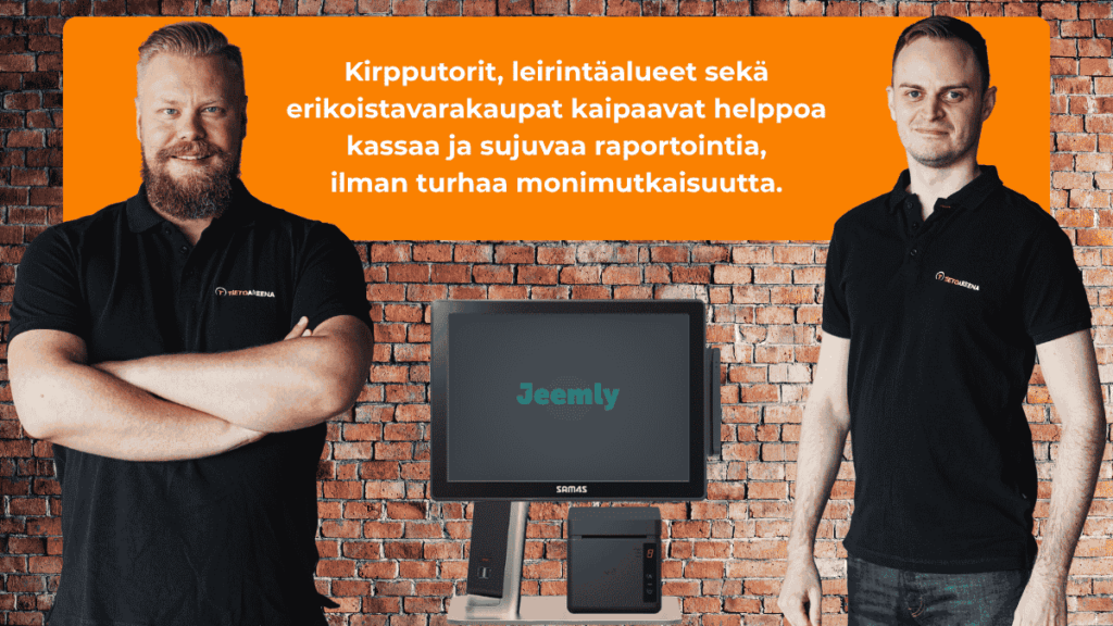 Kirpputorit, leirintäalueet sekä erikoistavarakaupat kaipaavat helppoa kassaa ja sujuvaa raportointia, ilman turhaa monimutkaisuutta.