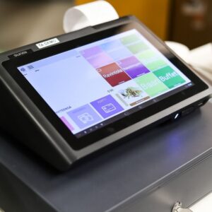 Touchscreen device with menu options